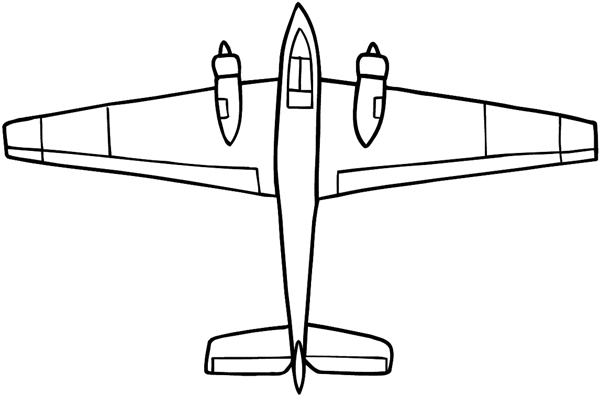 Aeroplanes And Space Travel top view of jet plane 002-0099  